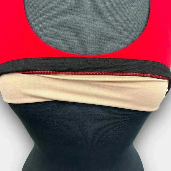 BALERA dancewear crop top racerback ladies size‎ MA red - Picture 6 of 8